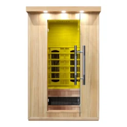 Sauna infrarouge duo Mettsa 200 avec ioniseur d'air - 7 modes de lumières pour la récupération sportive