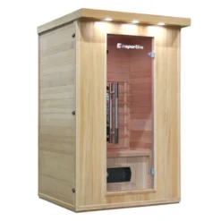 Sauna infrarouge duo Mettsa 200 avec ioniseur d'air - 7 modes de lumières pour la récupération sportive