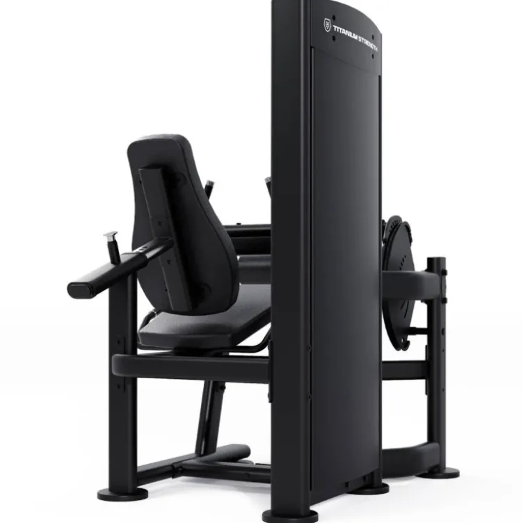 Seated Leg Curl à charge guidée 100 kg pour ischio-jambiers BS-S30 Titanium Strength Black Series - 26 combinaisons de réglages