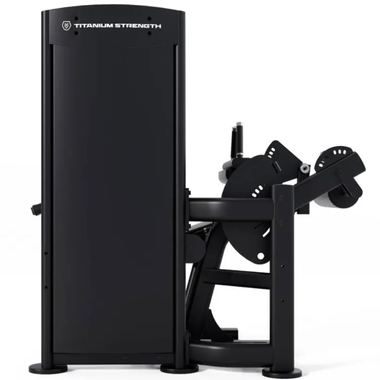Seated Leg Curl à charge guidée 100 kg pour ischio-jambiers BS-S30 Titanium Strength Black Series - 26 combinaisons de réglages