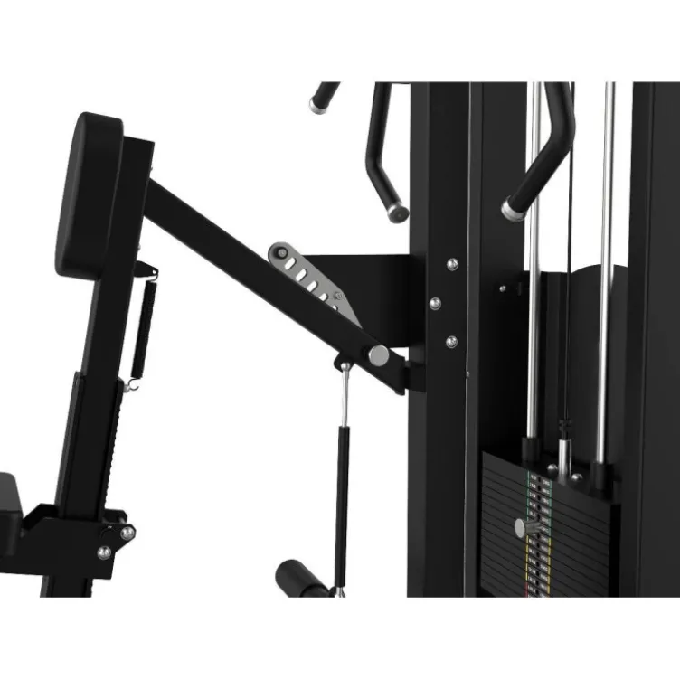 Seated row machine à charge guidée pour l'entraînement du dos Titanium Strength - Colonne de poids de 100 kg Élite Séries EL-S23