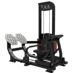 Selectorized hip thrust machine 100 kg Titanium avec siège réglable pour salles PRO - Élastiques de résistance inclus EL-S42
