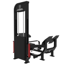 Selectorized hip thrust machine 100 kg Titanium avec siège réglable pour salles PRO - Élastiques de résistance inclus EL-S42