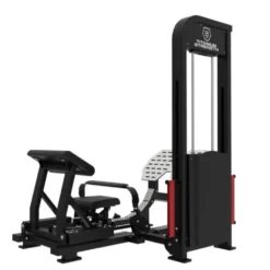 Selectorized hip thrust machine 100 kg Titanium avec siège réglable pour salles PRO - Élastiques de résistance inclus EL-S42
