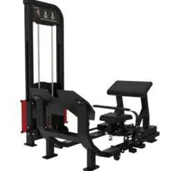 Selectorized hip thrust machine 100 kg Titanium avec siège réglable pour salles PRO - Élastiques de résistance inclus EL-S42