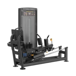 Selectorized leg press horizontale dual hack squat Black séries Titanium Strength BS-S48 - Charge guidée 125 kg