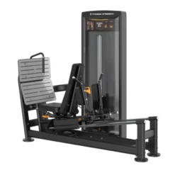 Selectorized leg press horizontale dual hack squat Black séries Titanium Strength BS-S48 - Charge guidée 125 kg