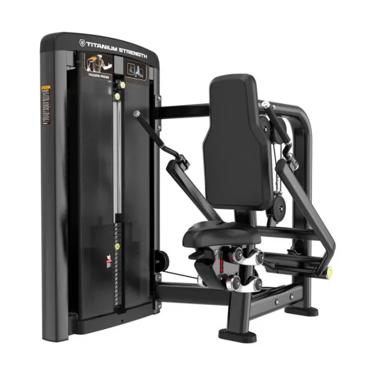 Selectorized machine pro Titanium Strength pour les dips assis avec colonne de poids de 100 kg - Genesis Séries GS-S29