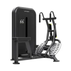 Selectorized seated row machine 90 kg avec plateforme pour les pieds antidérapante - Appareil professionnel de musculation