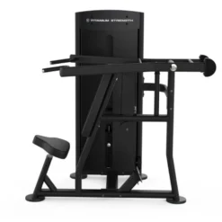Selectorized shoulder press machine Titanium Strength Black Séries BS-S12 - Renforcement des épaules usage professionnel