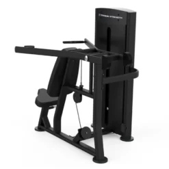 Selectorized shoulder press machine Titanium Strength Black Séries BS-S12 - Renforcement des épaules usage professionnel