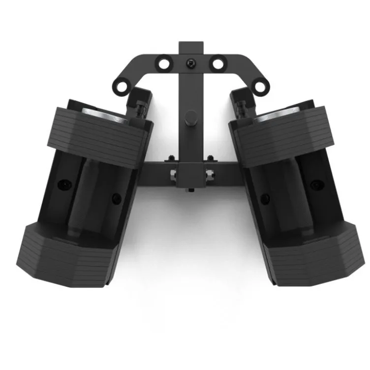 Set complet de musculation avec paire d'haltères octogonales ATX 2 x 36 kg et support de stockage inclus