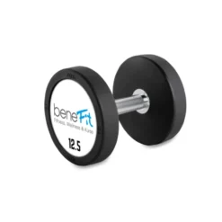 Set complet d'haltères compacts en acier et caoutchouc de 5 kg jusqu'à 50 kg selon déclinaison - Logo personnalisable