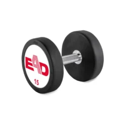 Set complet d'haltères compacts en acier et caoutchouc de 5 kg jusqu'à 50 kg selon déclinaison - Logo personnalisable