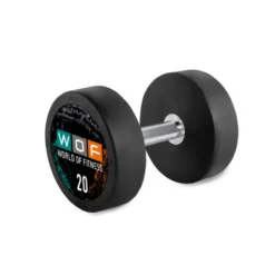 Set complet d'haltères compacts en acier et caoutchouc de 5 kg jusqu'à 50 kg selon déclinaison - Logo personnalisable