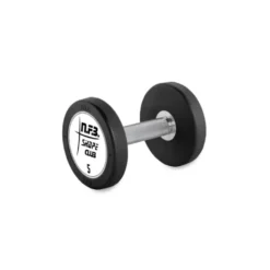 Set complet d'haltères compacts en acier et caoutchouc de 5 kg jusqu'à 50 kg selon déclinaison - Logo personnalisable