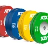 Set de disques olympiques 140 kg de compétition de couleur pour cross-training