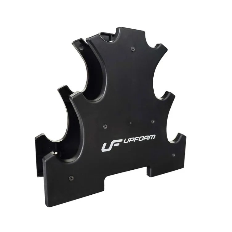 Set de 6 haltères en vinyle de 1 à 3 kg avec support de rangement pour espace fitness