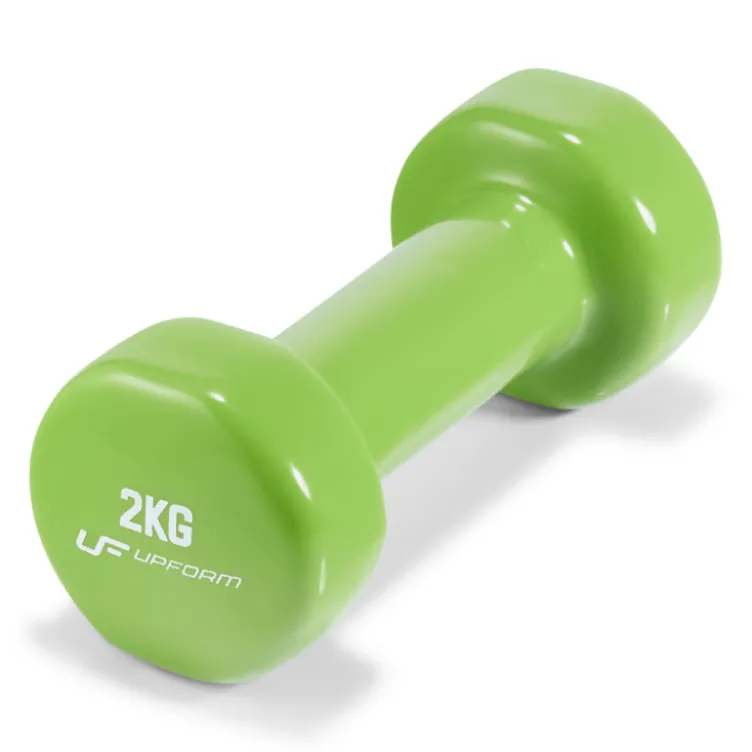 Set de 6 haltères en vinyle de 1 à 3 kg avec support de rangement pour espace fitness