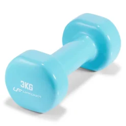 Set de 6 haltères en vinyle de 1 à 3 kg avec support de rangement pour espace fitness
