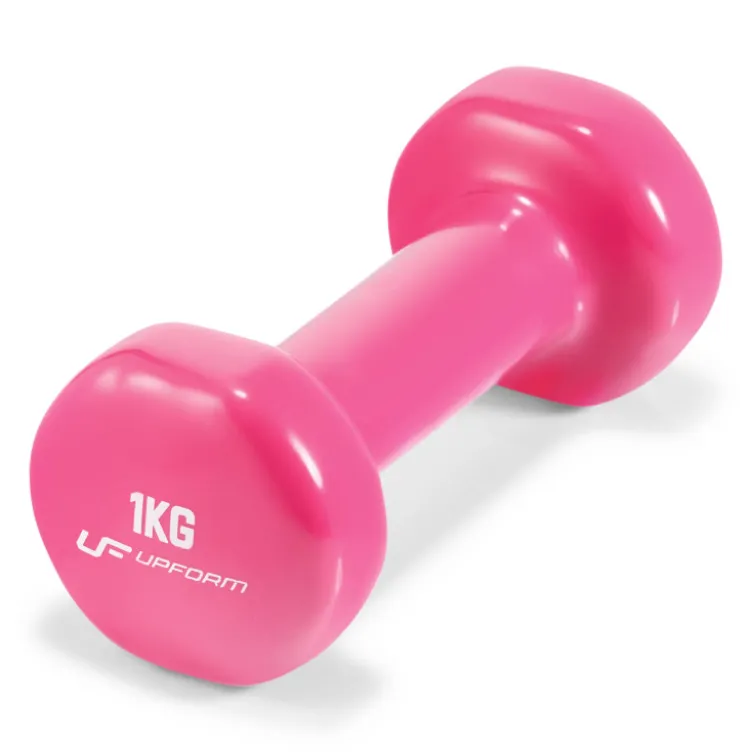 Set de 6 haltères en vinyle de 1 à 3 kg avec support de rangement pour espace fitness