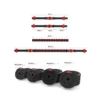 Set de musculation avec poids de 40 kg + 2 barres courtes + barre de connexion idéal pour home-gym