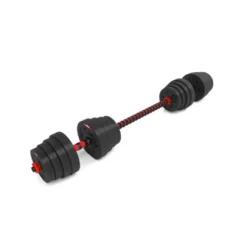 Set de musculation homegym 30 kg barres courtes + barre de connexion