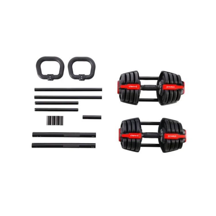 Set de musculation Powerblock avec haltère court et long - Kettlebells incluses