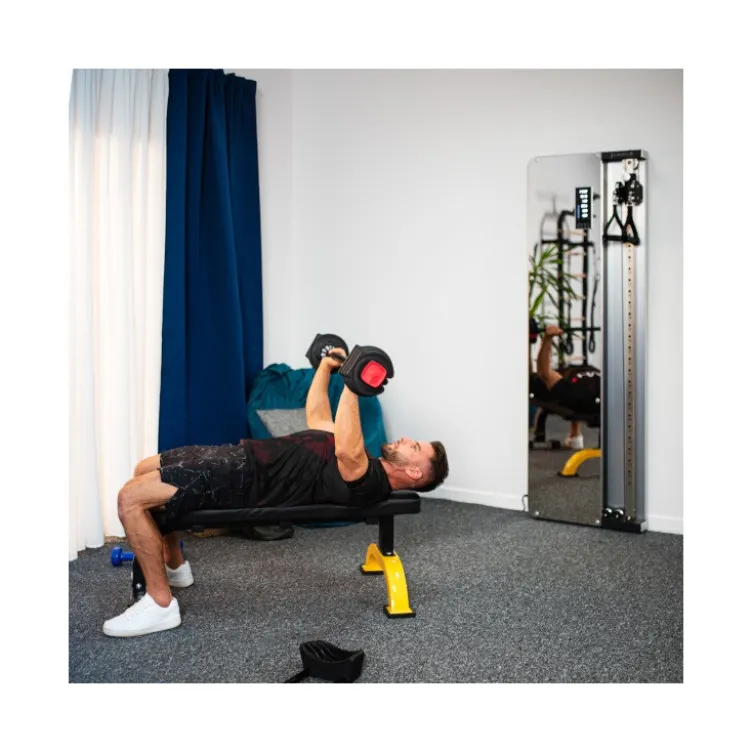 Set de musculation Powerblock avec haltère court et long - Kettlebells incluses