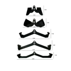 Set de 5 poignées pour exercices à la poulie - Pack de poignée de tirage Titanium Strenght GRIPSET