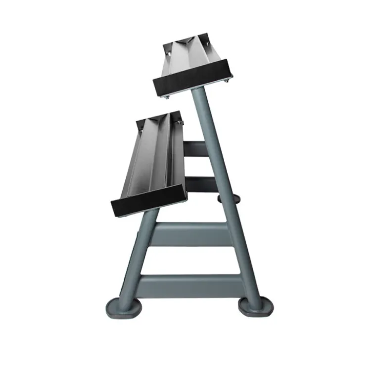 Set d'haltères complet de 5 kg à 35 kg avec support de rangement robuste à deux étages