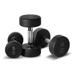 Set d'haltères complet 2,5 à 25 kg avec Rack de rangement - 10 Paires d'haltères numérotées HD25