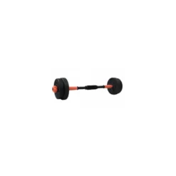 Set d'haltères en acier 4 en 1 - Barre d'haltères ou kettlebells avec poignées antidérapantes