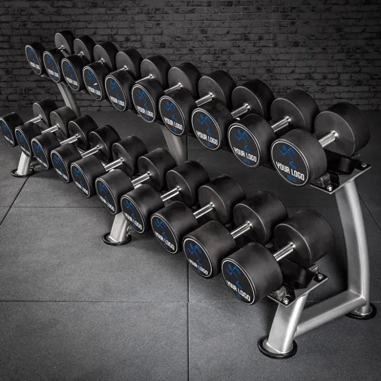 Set d'haltères professionnel ATX avec logo personnalisable de 5 à 20 kg jusqu'à 5 à 50 kg au choix