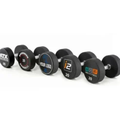 Set d'haltères professionnel ATX avec logo personnalisable de 5 à 20 kg jusqu'à 5 à 50 kg au choix