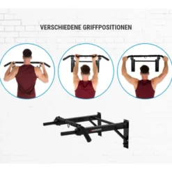 Set d'équipement musculation : Barre traction murale + poignées push-up + poignées coulissantes