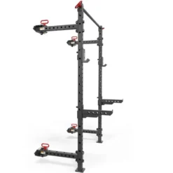 Set Half Rack mural et pliable ATX compact hauteur 198 cm avec rails de fixation