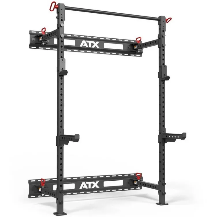 Set Half Rack mural et pliable ATX compact hauteur 198 cm avec rails de fixation