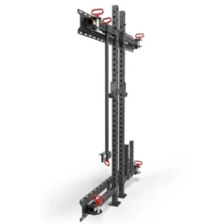 Set Half Rack mural et pliable ATX compact hauteur 198 cm avec rails de fixation