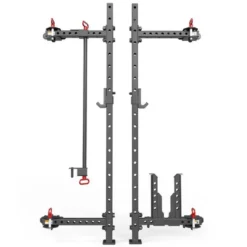 Set Half Rack mural et pliable ATX compact hauteur 198 cm avec rails de fixation