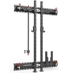 Set Half Rack mural et pliable ATX compact hauteur 198 cm avec rails de fixation