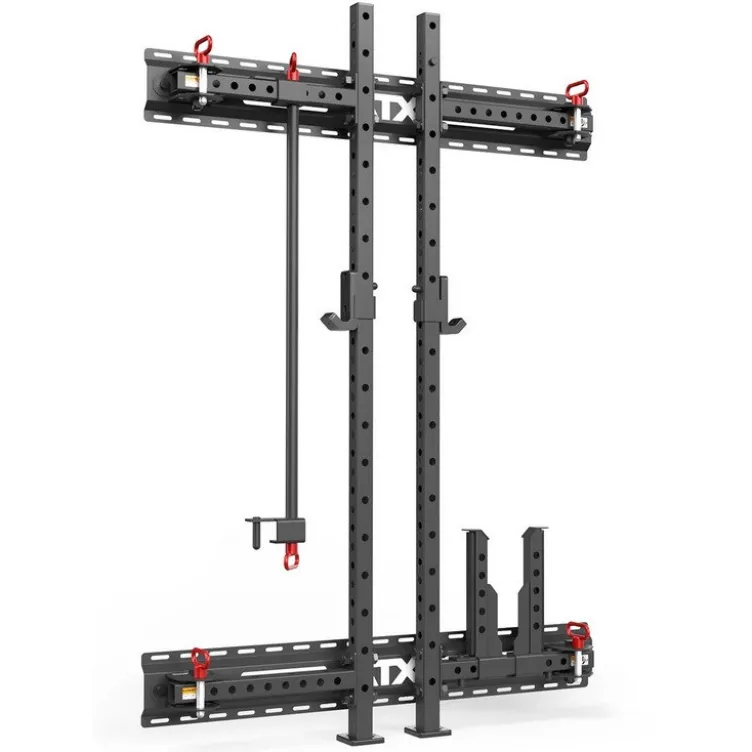 Set Half Rack mural et pliable ATX compact hauteur 198 cm avec rails de fixation