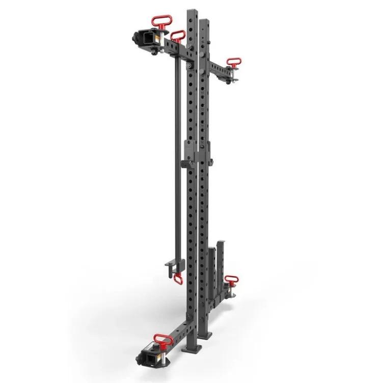 Set Half Rack mural et pliable ATX compact hauteur 198 cm avec rails de fixation