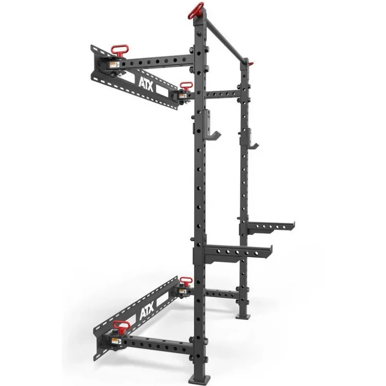 Set Half Rack mural et pliable ATX compact hauteur 198 cm avec rails de fixation