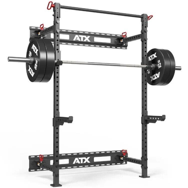 Set Half Rack mural et pliable ATX compact hauteur 198 cm avec rails de fixation