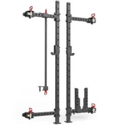 Set Half Rack mural et pliable ATX compact hauteur 198 cm avec rails de fixation