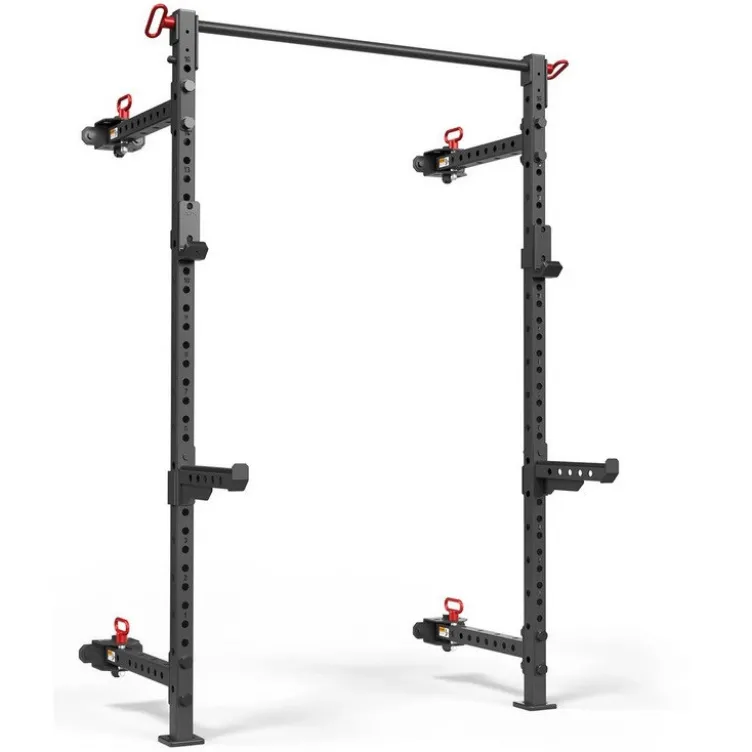 Set Half Rack mural et pliable ATX compact hauteur 198 cm avec rails de fixation