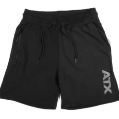 Short de sport noir ATX avec poche à zip et porte-serviette - S à XL