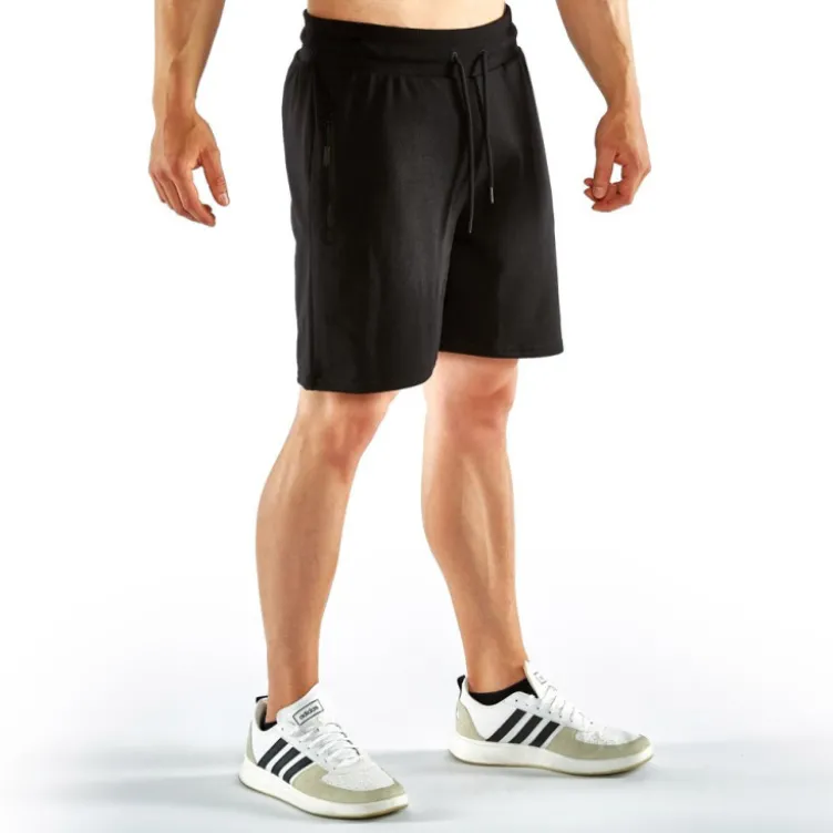 Short de sport noir ATX avec poche à zip et porte-serviette - S à XL