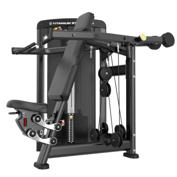 Shoulder press à charge guidée 100 kg Genesis Titanium Strength de qualité pro pour l'entraînement des épaules - GS-S12